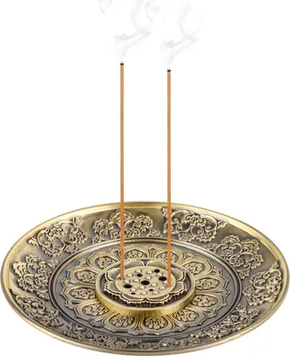 Produktbild von Lotus Räucherstäbchenhalter - Messingbrenner