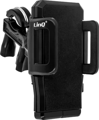 Immagine prodotto di Supporto universale per bicicletta Morsetto per manubrio ruotabile a 360° LinQ - Nero