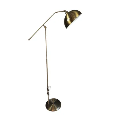 Produktbild von Bronzefarbene Stehlampe mit Schwenkbarem Kopf – Moderne, Dekorative Metall-Stehlampe