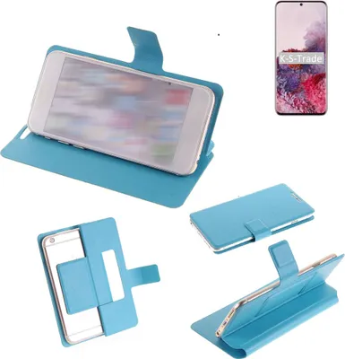 Produktbild von K-S-Trade Schutzhülle Handyhülle kompatibel mit Samsung Galaxy S20 Exynos Flip cover Handy case Smartphone Klapphülle blau