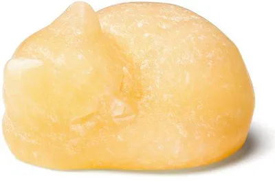 Image de Figurine de chat kawaii orange – Chat endormi – Décoration avec pierre thérapeutique