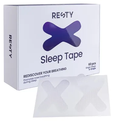 Image de Bandes buccales Resty en X pour dormir 60 pièces adhérence légère
