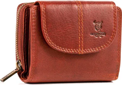 Produktbild von MATADOR SARAGOSSA Leder Damen Geldbörse Portemonnaie Braun