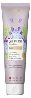 Produktbild von Farfalla KPBLKL, Lotion, ausgleichend, Elastizität, Feuchtigkeitsspendend, Beruhigend, 150 ml, Lavendel, Tube, AQUA, HELIANTHUS ANNUUS SEED OIL*, CETEARYL ALCOHOL, LAURYL LAURATE, LAVANDULA ANGUSTIFOLIA FLOWER...