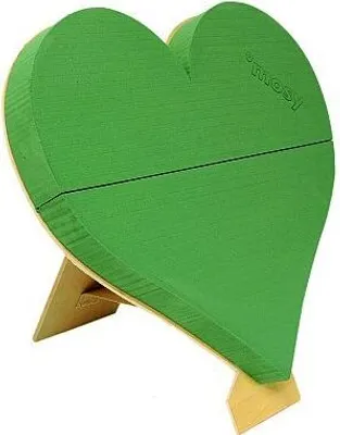 Produktbild von Steckschaum-Herz, 50 cm , stehend, Steckmasse m. Ständer, Steckschwamm