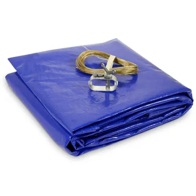 Produktbild von Abdeckplane 200g/m² blau/schwarz für Ø 5,00 m Rundpool
