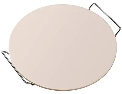 Produktbild von Pizzastein mit Griff für Ofen und Grill