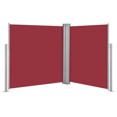 Zdjęcie produktu dla vidaXL Wysuwana markiza boczna czerwona 140 x 600 cm