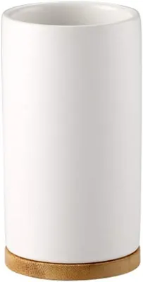 Produktbild von 400-ml-Keramik-Badezimmerbecher, Zahnbürstenhalter für Zahnbürste und Zahnpasta