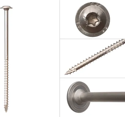 Obrázok produktu pre Skrutky s hlavou A2 z nehrdzavejúcej ocele 8 x 160 mm Torx 40 - balenie 50 kusov