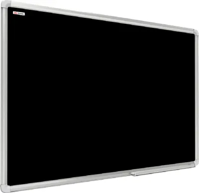 Produktbild von Schwarze magnetische Kreidetafel mit Alurahmen Premium EXPO 300x120cm