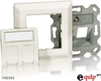 Produktbild von Equip Flush Mount Frame Set, 80 mm, 7.5 mm, 80 mm
