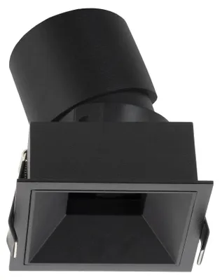 Obrázek produktu pro XPIT – Zapuštěné bodové světlo, čtverec, 12W, 2700K, stmívatelné (TRIAC), barva: černá/černá