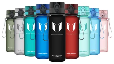 Immagine prodotto di Borraccia Super Sparrow - Borraccia in Tritan - 500ml - Senza BPA - Borraccia sportiva ideale - Sport, acqua, bicicletta, fitness, università, outdoor - Leggera, sostenibile