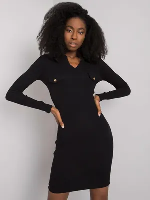 Produktbild von Rue Paris Minikleid für Frauen Ethanr schwarz L