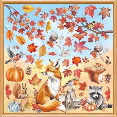 Image de Autocollants pour fenêtres, décorations d'automne, couleur orange