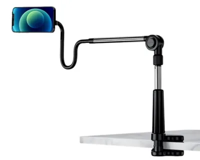Produktbild von Tablettenhalterung – Universelle Halterung – Flexibel – 360-Grad-Drehung – Geeignet für Tablets/Smartphones – Einfache Installation – Tabletständer