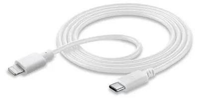 Zdjęcie produktu dla Cellularline 8018080347849, 1,2 m, Lightning, USB C, Biały, 40 g, 1000 mm