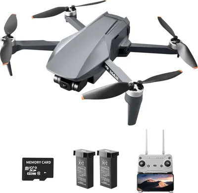Produktbild von Skládací GPS dron s kamerou 4K a živým přenosem Full HD, bezkartáčový kardan, 62 min, přenos 3KM FPV, inteligentní návrat pro začátečníky, videa 4K/15fps, fotografie 8MP, optický tok