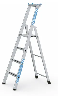 Produktbild von Zarges gebördelte Stehleiter Saferstep S eloxiert 4 Stufen