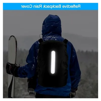 Produktbild von Regenschutz für Rucksäcke mit Reflexstreifen (15-25L)