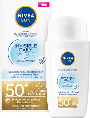 Produktbild von NIVEA SUN UV Face Invisible Daily UV-Fluid LSF 50+ 40ml
