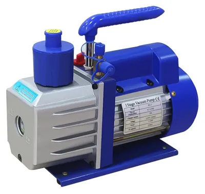 Zdjęcie produktu dla Pompa próżniowa – model A – jednostopniowa – 8 CFM – czynnik chłodniczy – serwis klimatyzacji/HVAC – biała
