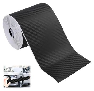 Obrázek produktu pro Ochranná fólie na okraje dveří, uhlíková vlákna, 7 cm x 10 m, samolepicí, pro automobilové dveře
