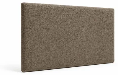 Immagine prodotto di LIKMA Pannello Imbottito Da Parete Bouclé Grigio-marrone 90x30 cm , Cuscino Decorativo Modulare, Testiera Letto, Tessuto Quelle