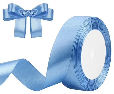 Productafbeelding van Satijnen Lint Blauw Meer, 25mm x 23m voor Cadeauverpakking en Decoratie