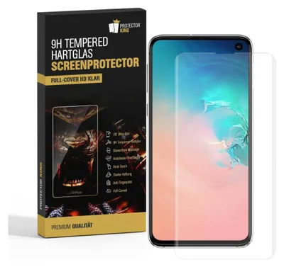Produktbild von 6x 9H Panzerglas für Samsung Galaxy S10e FULL CURVED Displayschutz Schutzglas Panzerfolie Schutzfolie Displayglas Hartglas echtes Tempered Sicherheitsglas Glasfolie