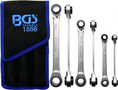 Produktbild von BGS 1556 4 in 1 Ratschen-Ringschlüssel-Satz, 3-tlg.