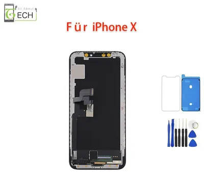 Produktbild von iPhone X Display Einheit schwarz Retina OLED Touchscreen Bildschirm