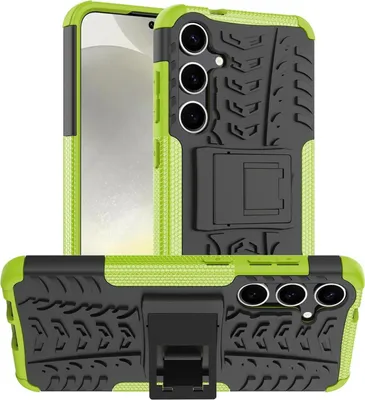 Produktbild von Conie Outdoor Schutzhülle für Samsung Galaxy S24 Hybrid Silikon Hard Case Cover Hülle mit Ständer in Grün