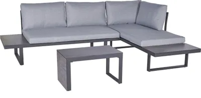 Produktbild von Loungeset Nairobi Gartenlounge Ecksofa Aluminium/HPL Anthrazit