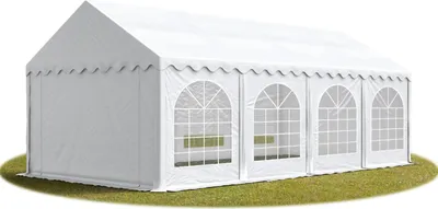 Produktbild von TOOLPORT Hochwertiges Zelt Partyzelt Festzelt 4x8 m PVC weiß wasserdicht