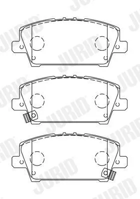 Produktbild von JURID Bremsbeläge Satz Vorne für HONDA CIVIC VIII Hatchback (FN, FK) 572579J