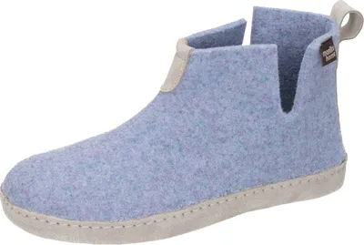 Produktbild von Manitu Damen Hausschuhe Filz Stiefeletten 360000, Größe:40 EU, Farbe:Blau