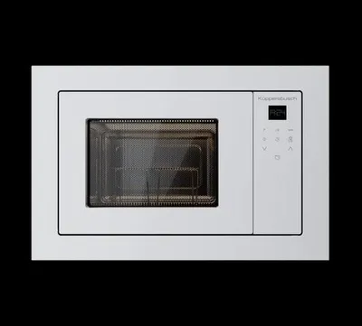 Zdjęcie produktu dla Kompaktowa kuchenka mikrofalowa Küppersbusch z 3 funkcjami i grillem - wysokość wnęki 38 cm z ramką montażową M6120.0W