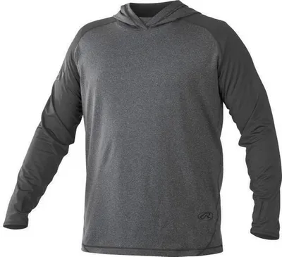 Produktbild von Rawlings HLWH Lightweight Hoodie 90% Polyester Baseball 3XL Grau