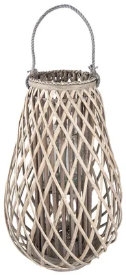 Produktbild von Clayre & Eef Windlicht Ø 38x60 cm Grau Holz