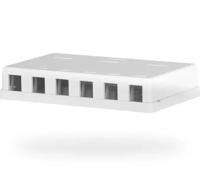 Produktbild von EFB Keystone Anschlussbox, 6Port, Aufputz,