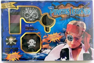 Produktbild von Piraten Set Piratenaugenklappe Piratenkostüm Pirat Kinderkarneval Karneval