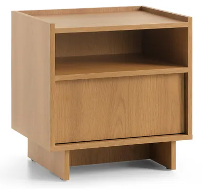 Immagine prodotto di Selsey Yasumi - Comodino con 1 cassetto, finitura effetto legno di quercia, 50 cm