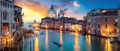 Produktbild von Leinwandbild Venedig - ca. 60 x 140cm