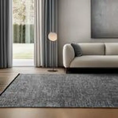 Zdjęcie produktu dla Nowoczesny dywan w stylu boho, wzór vintage i komfort z szenilu do salonu, sypialni, biura i kuchni, rozmiar: 120 x 170 cm, Kolor: Szary