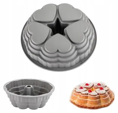 Produktbild von Elitehoff Silikon-Backform für Kuchen und Herz