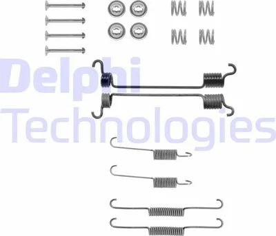 Produktbild von DELPHI Zubehörsatz Bremsbacken LY1216 Hinten für NISSAN MICRA II (K11)