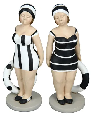 Zdjęcie produktu dla Gilde Figur, Badenixe, Becky, gepunktet, gestreift, Kunstharz, schwarz, weiß, VE 4, 2fach sortiert Höhe: 20.50 cm Breite: 8.00 cm Tiefe: 9.00cm 37050