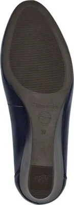 Produktbild von Tamaris Damen Pumps Leder Keilabsatz TOUCHit Fußbett 1-22320-42, Größe:39 EU, Farbe:Blau